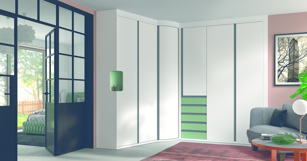 Rincones con puertas plegables