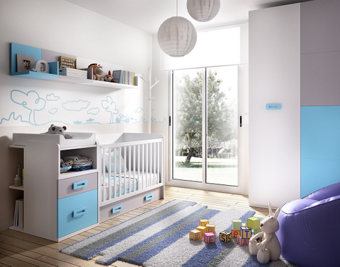 Cuna convertible en cama individual